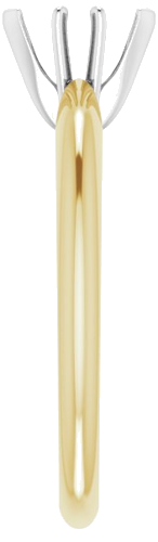 Sužadėtuvių Žiedas „V-End Solitaire“ 585 Baltojo Ir Geltonojo Aukso Marquise 7mm x 3mm (4)