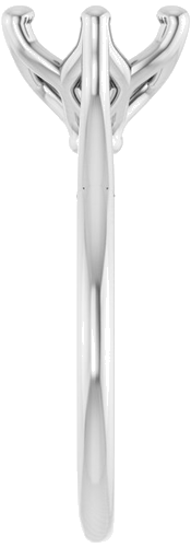 Sužadėtuvių Žiedas „Cathedral-Style Solitaire“ 14k white gold Round 8.2mm (4)