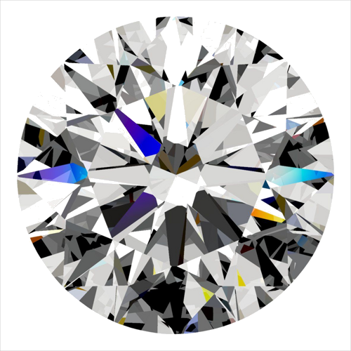 0.33 carat H-VVS1 Excellent cut Natūralus Round Deimantas (1)