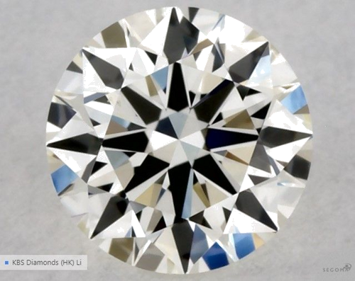 0.32 carat J-VS2 Excellent cut Natūralus Round Deimantas (1)