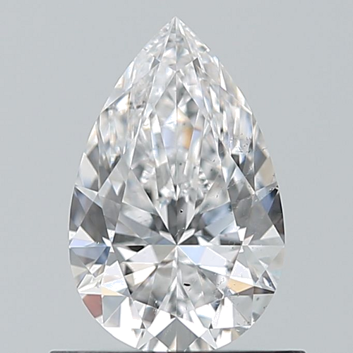 0.7 carat D-SI2 Natūralus Pear Deimantas (1)
