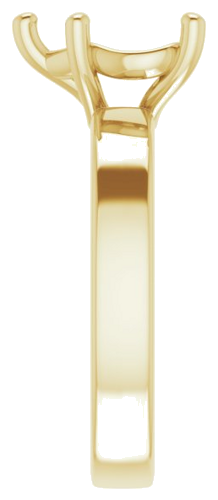 Sužadėtuvių Žiedas „Solitaire“ 14k yellow gold Heart 9mm (4)