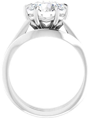 Sužadėtuvių Žiedas „Claw-Prong Solitaire“ 950 Platinos Round 8.8mm (7)