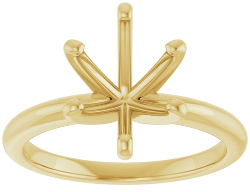 Sužadėtuvių Žiedas „Solitaire“ 585 Geltonojo Aukso Oval 10mm x 8mm (3)