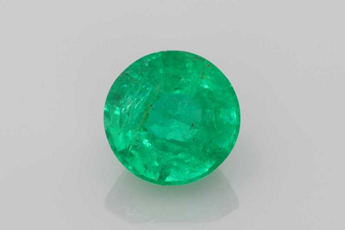 0.52 carat GREEN Round Smaragdas (1)