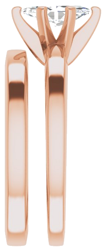 Sužadėtuvių Žiedas „Solitaire“ 585 Rožinis Aukso Marquise 8mm x 4mm (9)