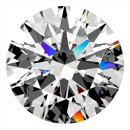 0.4 carat F-VS1 Excellent cut Natūralus Round Deimantas (1)