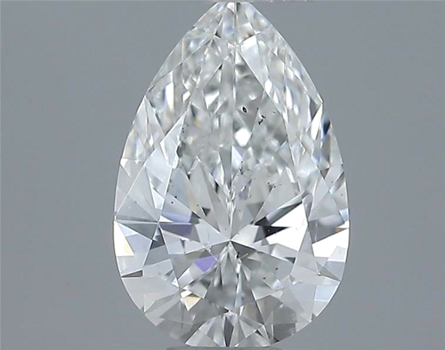 0.69 carat F-SI1 Natūralus Pear Deimantas (1)