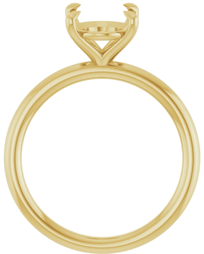 Sužadėtuvių Žiedas „Claw-Prong Solitaire“ 14k yellow gold Oval 10mm x 8mm (2)