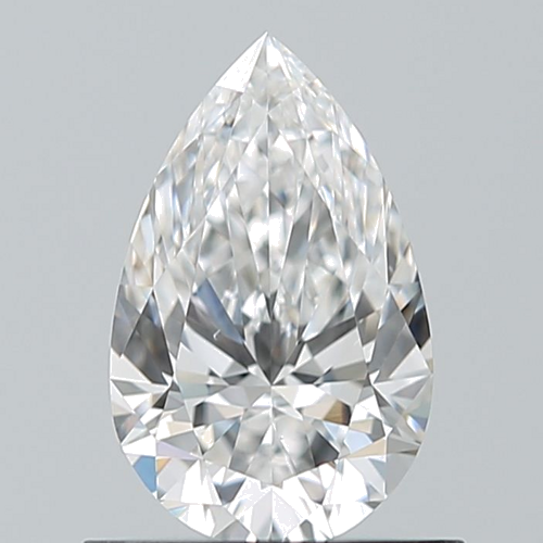 0.7 carat D-VS2 Natūralus Pear Deimantas (1)