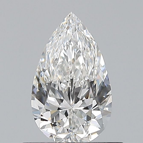0.6 carat F-VS1 Natūralus Pear Deimantas (1)