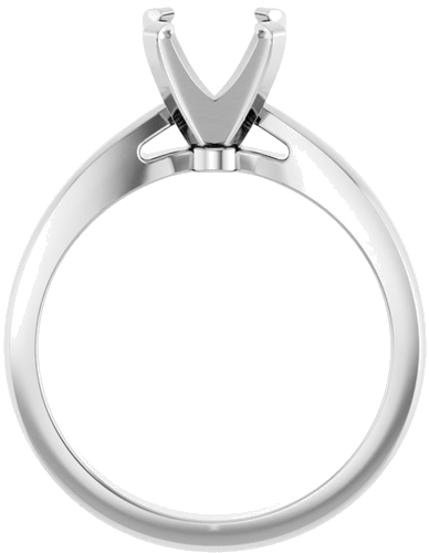 Sužadėtuvių Žiedas „Solitaire“ 950 Platinos Round 7.4mm (2)