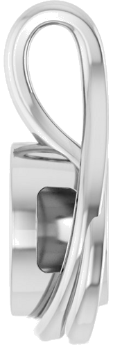 Pakabukas „Bezel-Set Solitaire Freeform“ 925 Sidabro Round 8mm (3)
