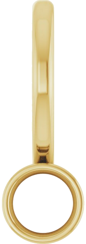 Pakabukas „Bezel-Set Solitaire Charm“ 585 Geltonojo Aukso Round 3mm (1)