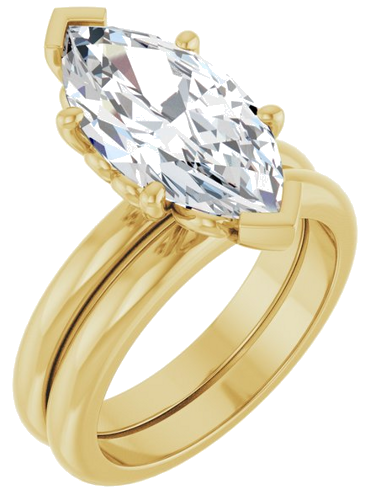 Sužadėtuvių Žiedas „Solitaire“ 14k yellow gold Marquise 16mm x 8mm (6)