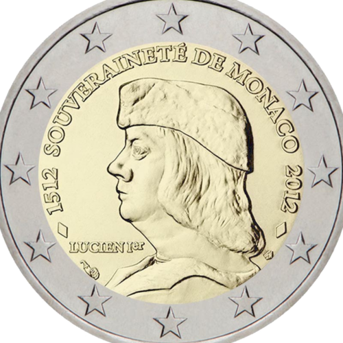 2012 Monaco Establishment of Monaco 2 euro coin (2)