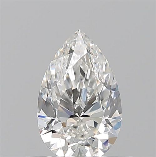 0.5 carat G-VVS2 Natūralus Pear Deimantas (1)