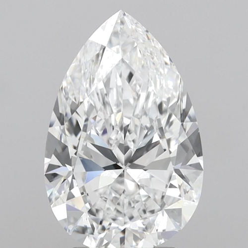 3.01 carat D-VS2 Natūralus Pear Deimantas (1)