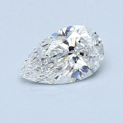 0.61 carat E-SI1 Natūralus Pear Deimantas (1)