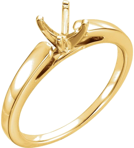 Sužadėtuvių Žiedas „Solitaire“ 14k yellow gold Round 5mm (1)