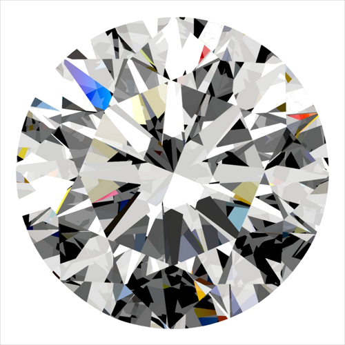0.3 carat F-SI1 Excellent cut Natūralus Round Deimantas (1)