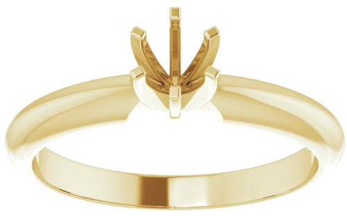 Sužadėtuvių Žiedas „Light Solitaire“ 585 Geltonojo Aukso Round 4mm x 4.1mm (3)