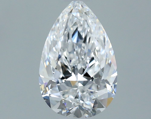 0.64 carat D-VVS1 Natūralus Pear Deimantas (1)