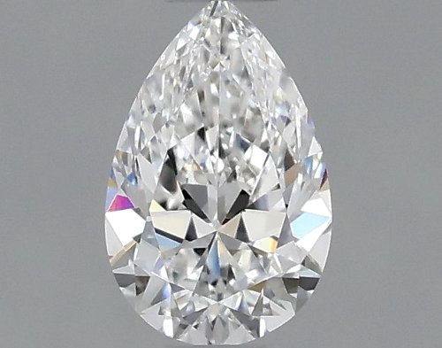 0.5 carat F-VVS2 Natūralus Pear Deimantas (1)