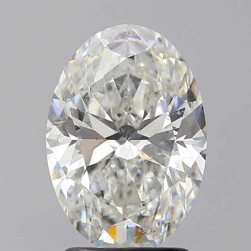 2.22 carat H-SI2 Natūralus Oval Deimantas (1)