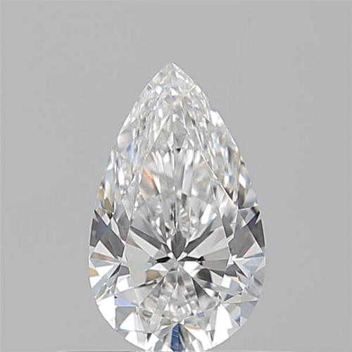0.52 carat F-VVS2 Natūralus Pear Deimantas (1)