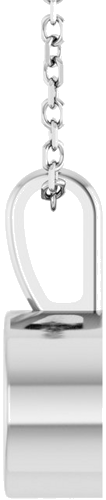 Pakabukas „Bezel-Set Solitaire“ 14k white gold Round 6.5mm (3)