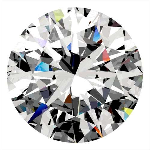0.3 carat F-VVS2 Very Good cut Natūralus Round Deimantas (1)