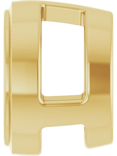 Pakabukas „Round Bezel-Set Slide“ 417 Geltonojo Aukso Round 5.2mm (3)