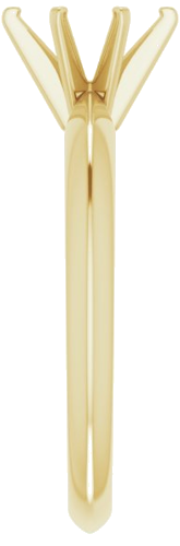 Sužadėtuvių Žiedas „Solitaire“ 585 Geltonojo Aukso Oval 7mm x 5mm (4)