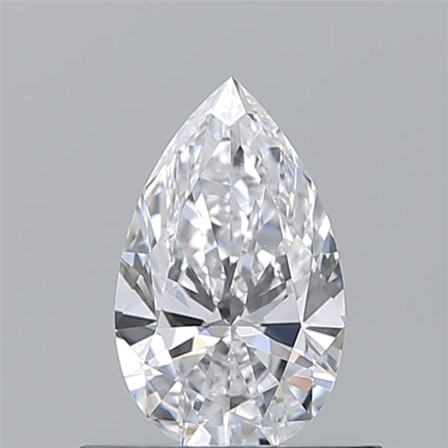 0.53 carat D-VVS2 Natūralus Pear Deimantas (1)