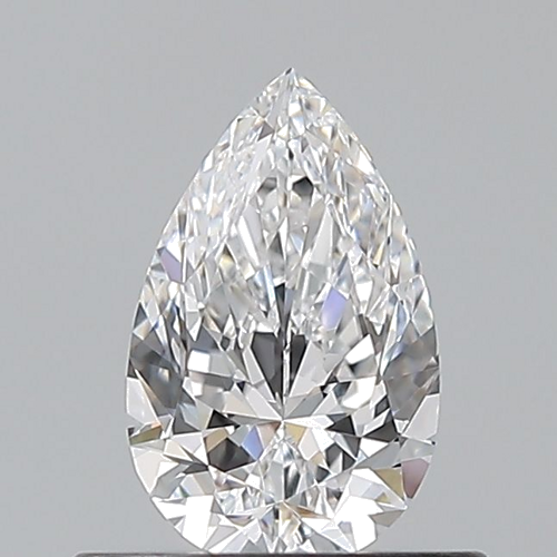 0.5 carat D-VVS2 Natūralus Pear Deimantas (1)