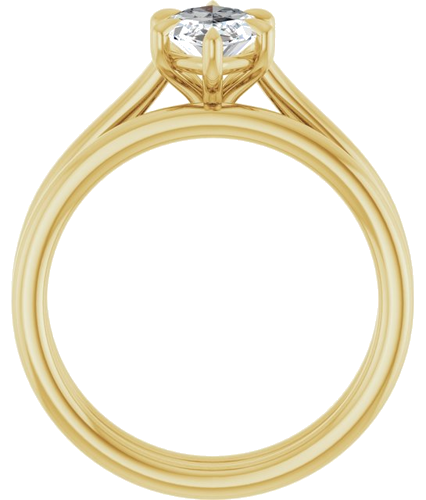 Sužadėtuvių Žiedas „Claw-Pong“ 14k yellow gold Marquise 10.5mm x 5.5mm (7)