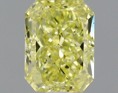 1.0 carat Fancy Yellow-SI1 Natūralus Radiant Deimantas (1)