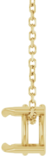 Pakabukas „Solitaire Slide“ 585 Geltonojo Aukso Round 6mm (3)