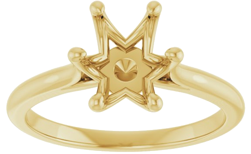 Sužadėtuvių Žiedas „Solitaire“ 14k yellow gold Oval 9mm x 7mm (3)