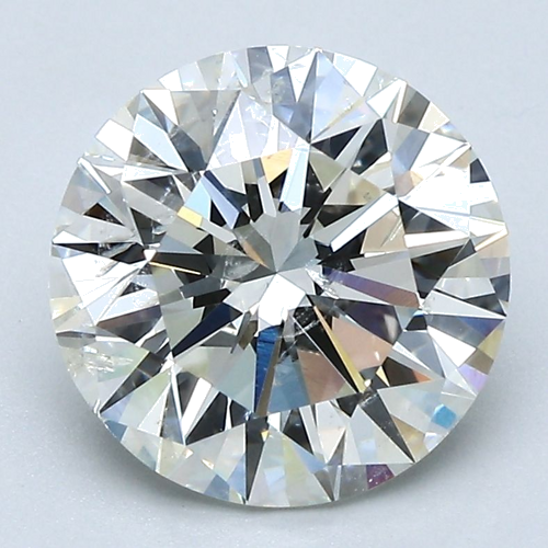 3.04 carat J-SI2 Very Good cut Natūralus Round Deimantas (1)