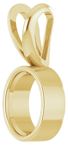 Pakabukas „Bezel-Set Solitaire“ 14k yellow gold Oval 8mm x 6mm (2)