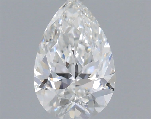 0.43 carat F-VVS2 Natūralus Pear Deimantas (1)