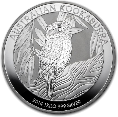 1 кг сребърна монета Kookaburra 2014 Австралия (1)