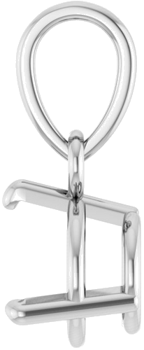 Pakabukas „Round 3-Prong“ 14k white gold Round 6mm (3)