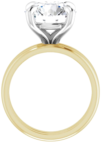 Sužadėtuvių Žiedas „Solitaire“ 14k yellow/white gold Round 11mm (7)