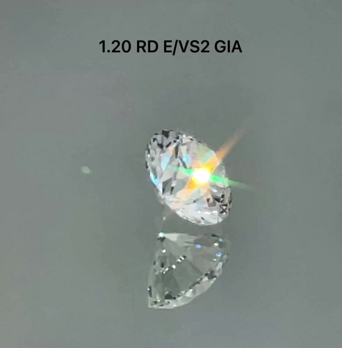 1.2 carat E-VS2 Excellent cut Natūralus Round Deimantas (1)
