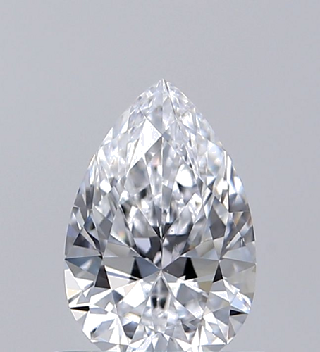 0.5 carat D-VS1 Natūralus Pear Deimantas (1)