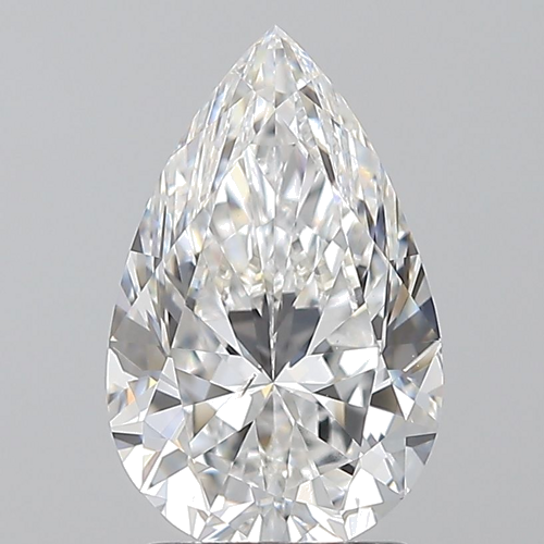 2.02 carat E-SI1 Natūralus Pear Deimantas (1)