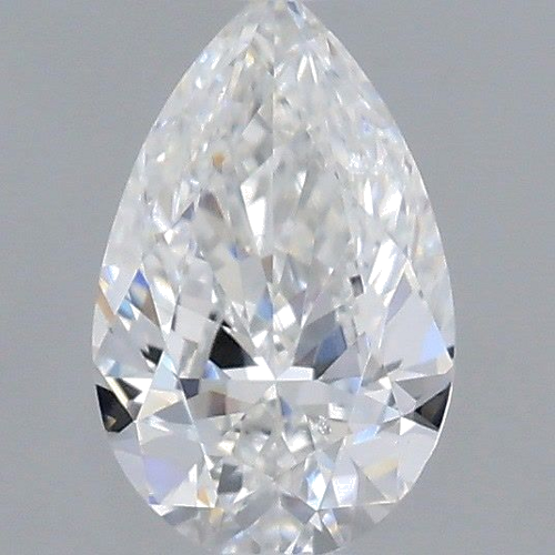 0.4 carat F-SI2 Natūralus Pear Deimantas (1)